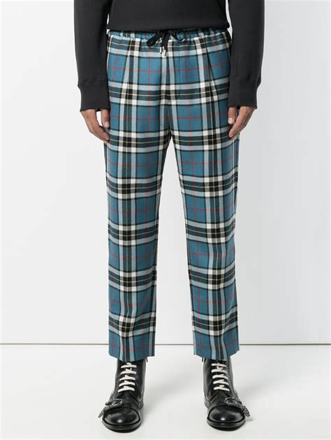 gucci tartan trousers|Gucci denim jeans.